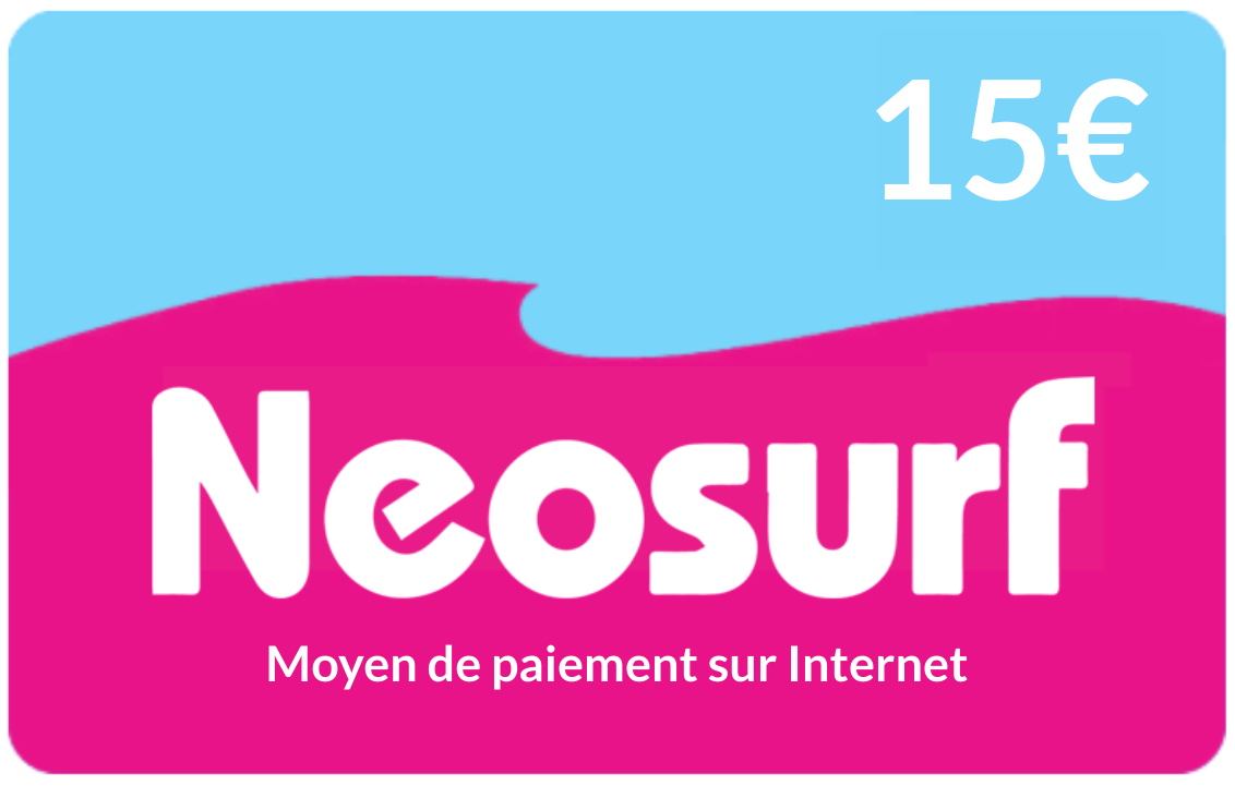 Top up Neosurf  €15.00
