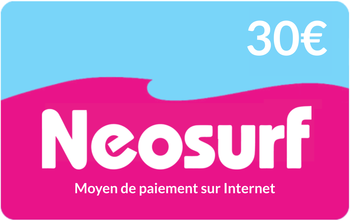 Top up Neosurf  €30.00